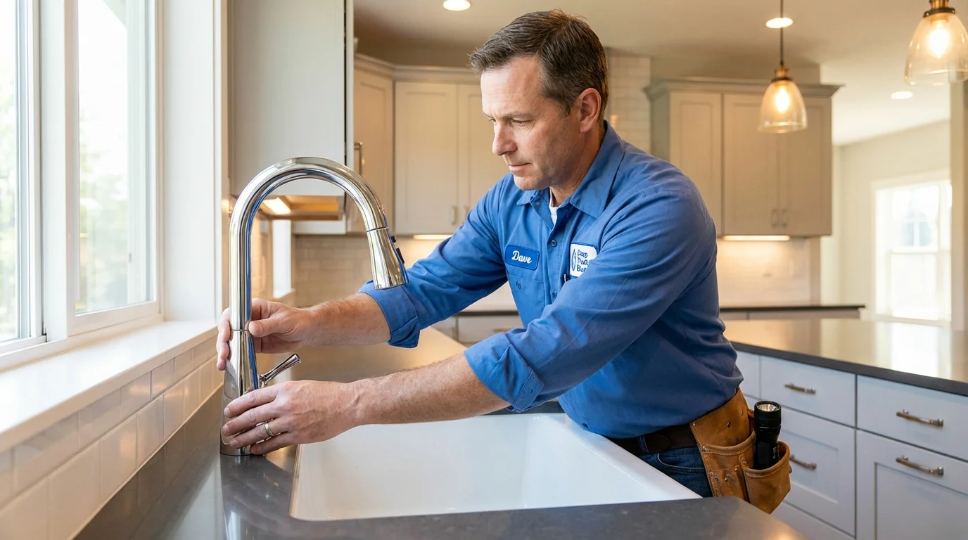 Kitchen faucet installation by Johns Plumbing LLC in Barnegat