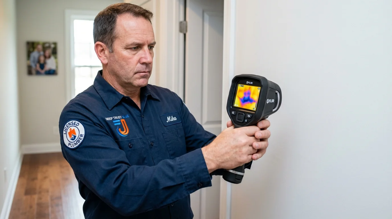 Thermal imaging leak detection by Johns Plumbing LLC in Barnegat